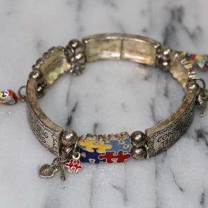 Breast Cancer Awareness Charm Bracelet